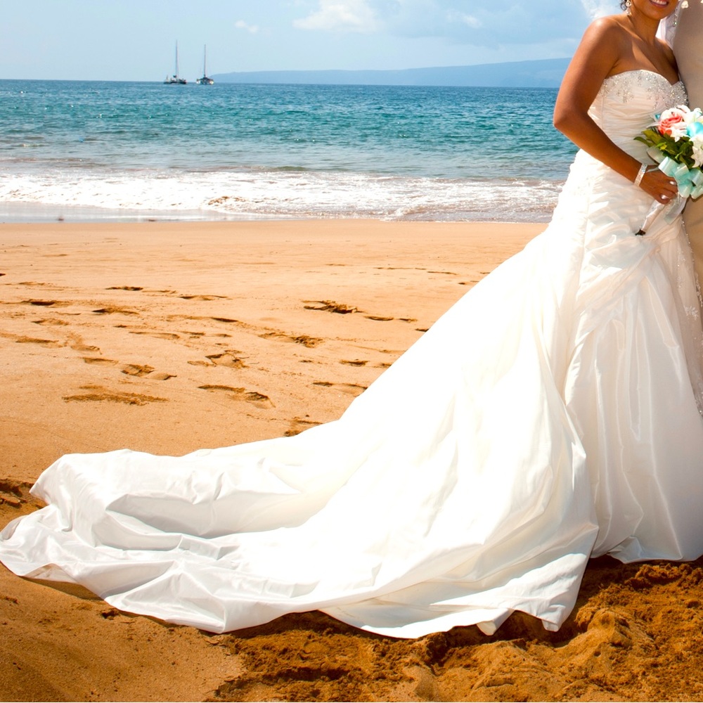 Off-White Wedding Gown